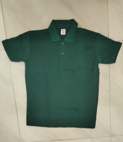 Men’s Classic Polo T-Shirt – Bottle Green (Premium Cotton Blend)