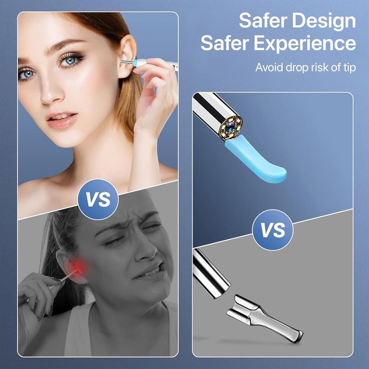 Smart Visual Ear Wax Cleaner – WiFi Otoscope Ear Care Kit for iOS & Android