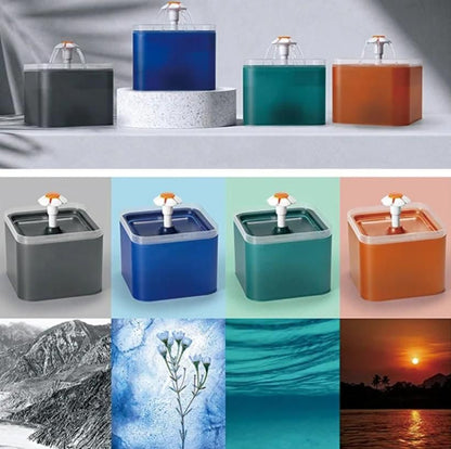 2L Small Pet Water Fountain – Automatic Hydration for Kittens & Small Dogs