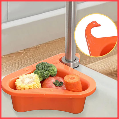 Multipurpose Kitchen Sink Organizer – Swan Shape Dish Drying & Washing Rack (Pack of 2)