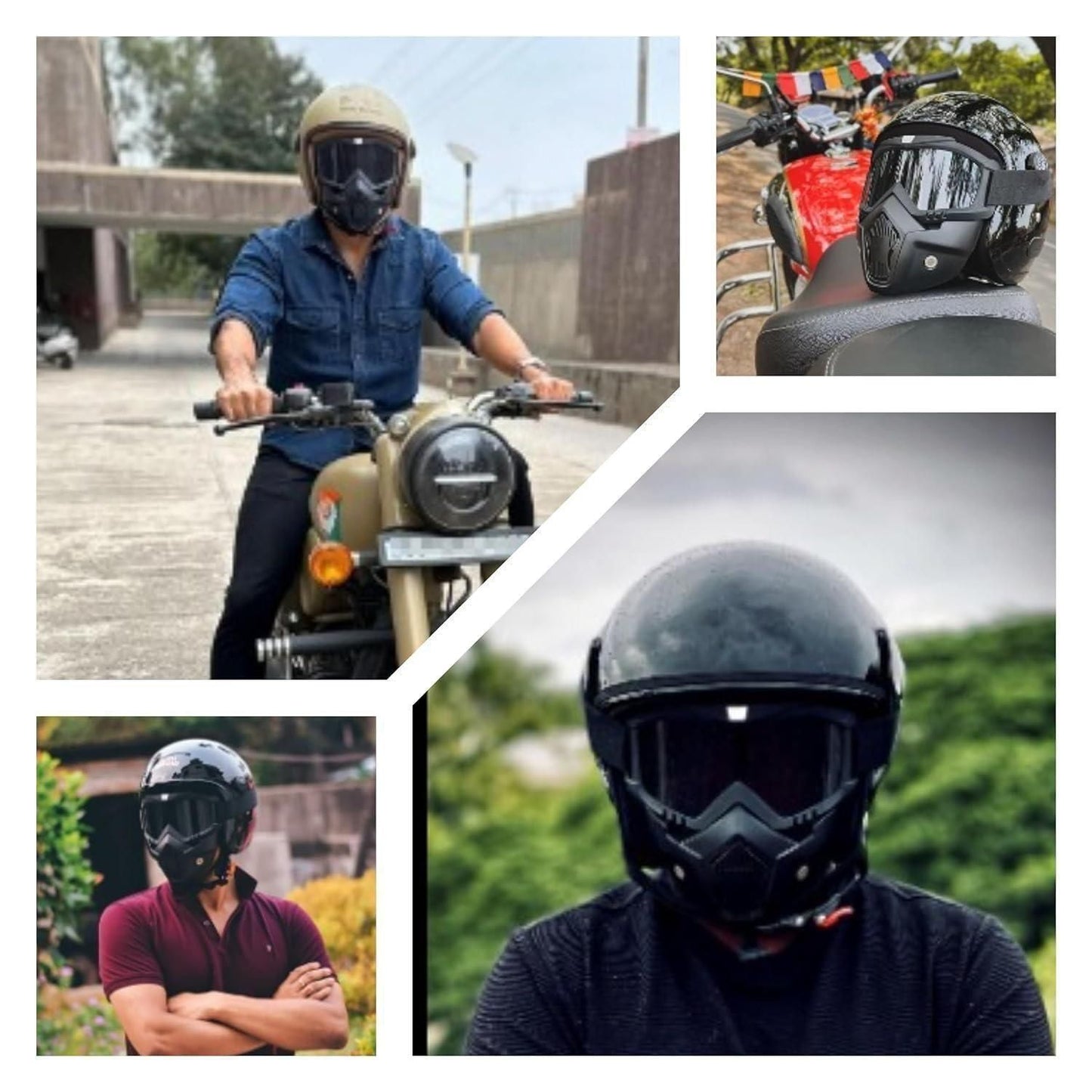 Goggle Mask – UV Protective, Windproof & Anti-Scratch Eyewear with Adjustable Strap