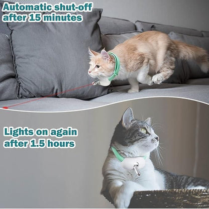 Pet Laser Collar Self Teasing Toy – Smart LED Fun for Cats!
