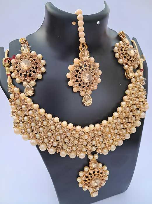 Timeless Alloy Gold-Plated Jewellery Set