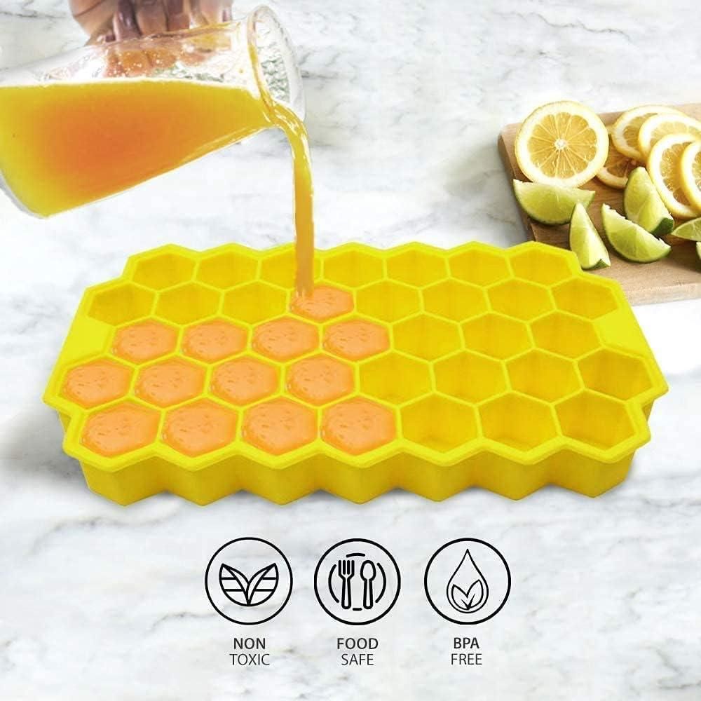 Ice Cube Maker Tray (Pack of 2) – BPA-Free Silicone Trays for Drinks & Cocktails