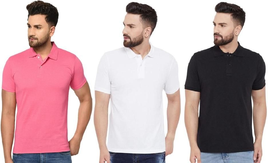 Men’s Matty Polo T-Shirts (Pack of 3) – Premium Slim Fit & Everyday Comfort