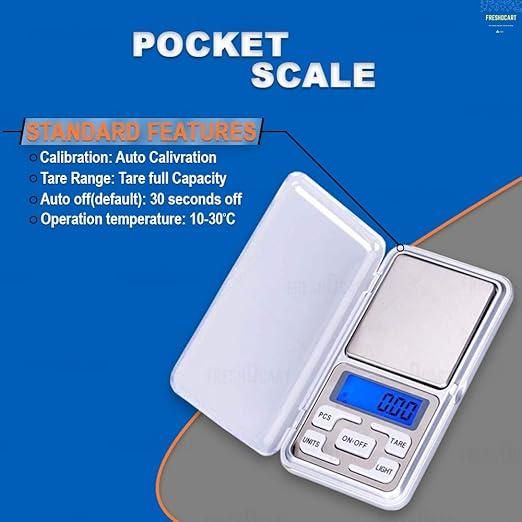 Mini Pocket Digital Weight Scale – High Precision Auto-Calibration Weighing Machine