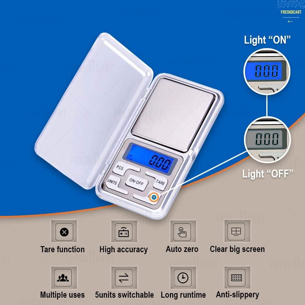 Mini Pocket Digital Weight Scale – High Precision Auto-Calibration Weighing Machine