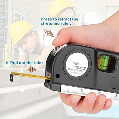 Distance Meter 4-in-1 Level Tape – Multi-Function Measuring Tool for Home & Professional Use