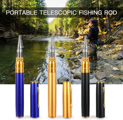 Pocket Fishing Rod Telescopic Mini with Reel Combo Kit