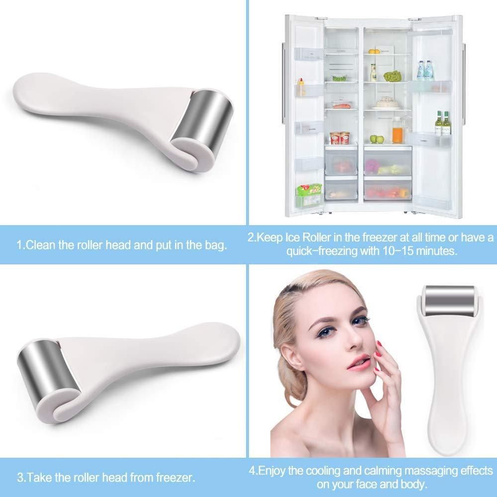 Stainless Steel Ice Roller – Face Lift & Skin Cooling Beauty Tool