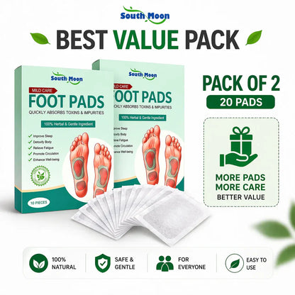 (20 Patches) Detox Foot Patches Natural Detox Foot Pads – Overnight Cleansing Foot Patches for Relaxing Foot Care