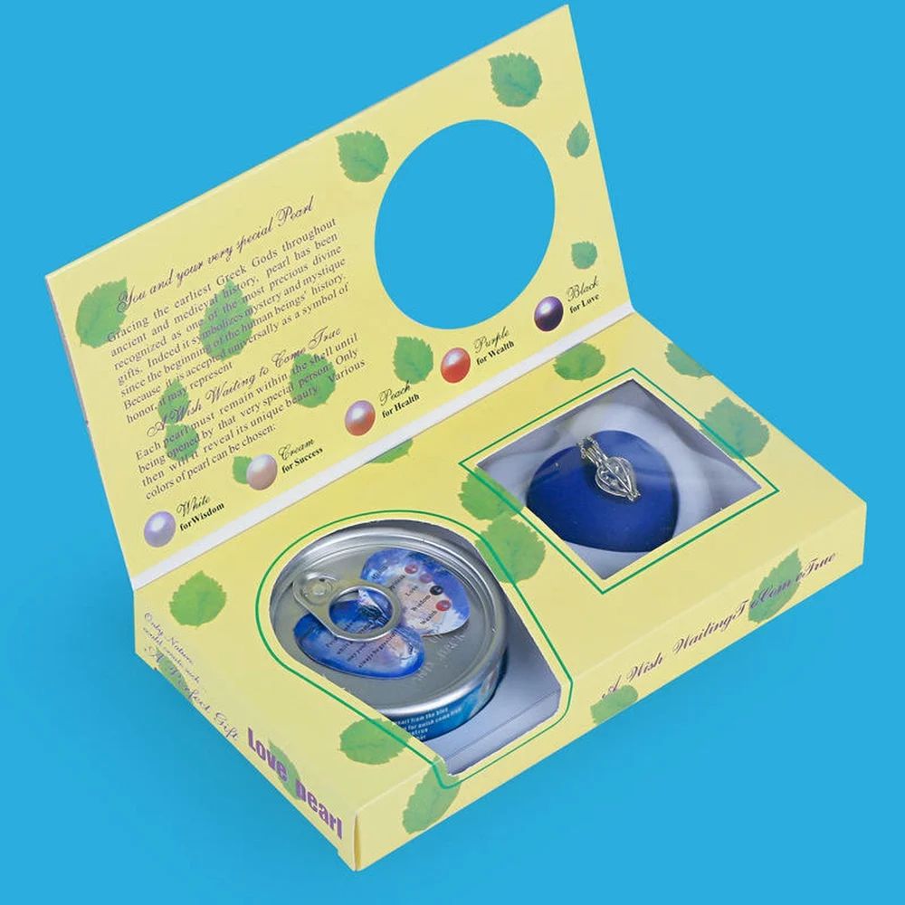 Freshwater Shell Canned Oyster “Ocean Love” Real Pearl Necklace Set for Women