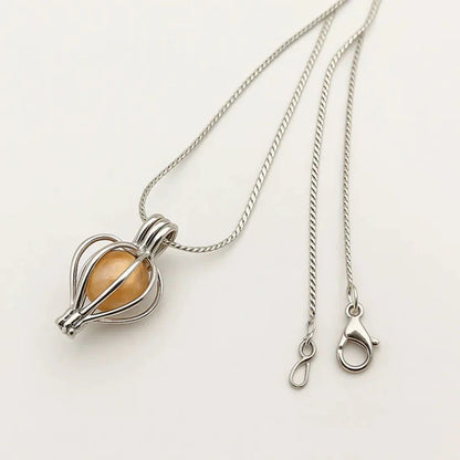 Freshwater Shell Canned Oyster “Ocean Love” Real Pearl Necklace Set for Women