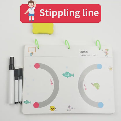 Reusable Tracing Line Book – Fun Early Learning Practice for Kids