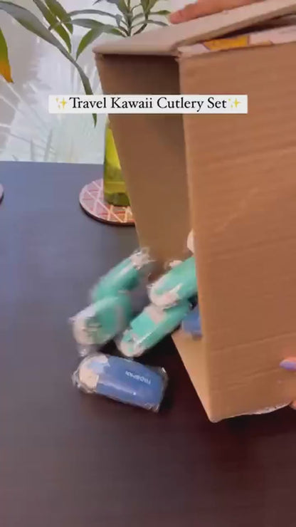 Outdoor Camping Cutlery Set – Portable Stainless-Steel Spoon & Chopsticks for Office, Travel & Picnics