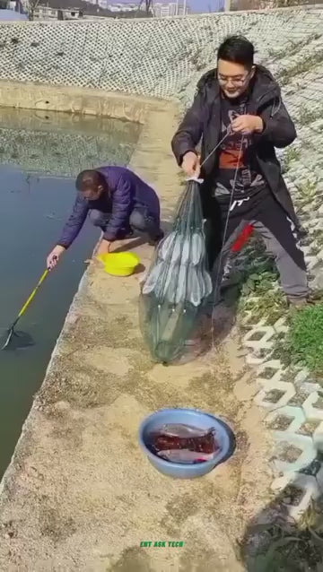 Fishing Net – 8 Side Pocket Nylon Mesh Trap Net (95 cm)