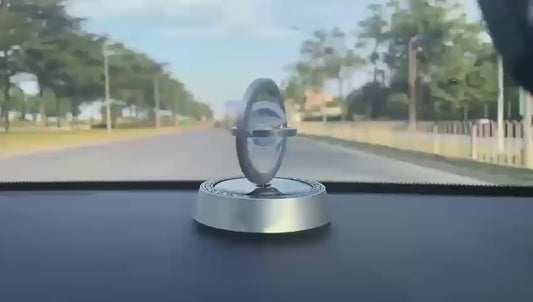 Solar Energy Rotating Car Perfume Diffuser – Aromatherapy & Interplanetary Design