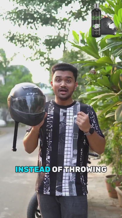 Helmet Disinfecting Spray – Foaming Cleaner & Deodorizer