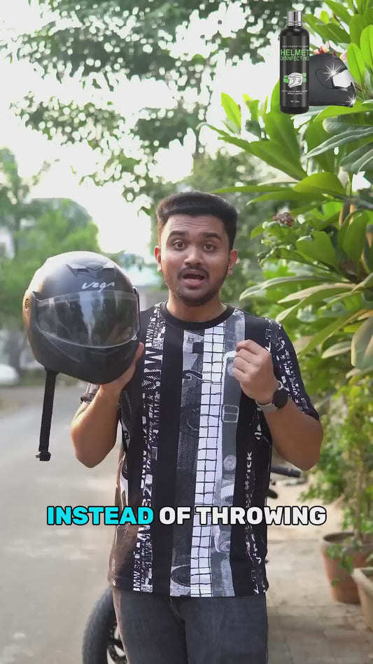 Helmet Disinfecting Spray – Foaming Cleaner & Deodorizer