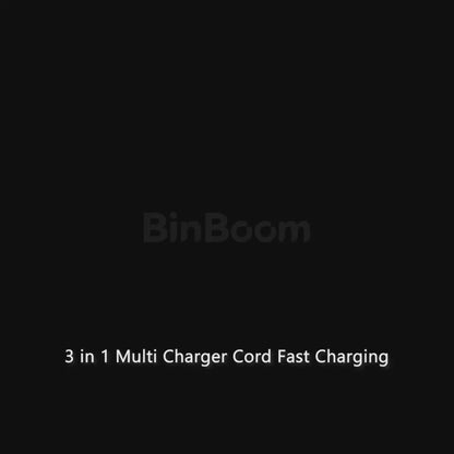 3 in 1 Fast Charging Cable with Digital Display – Multi-Port USB Charging Wire