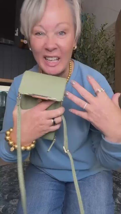 Anti-Theft Double Layer Leather Ladies Sling Bag