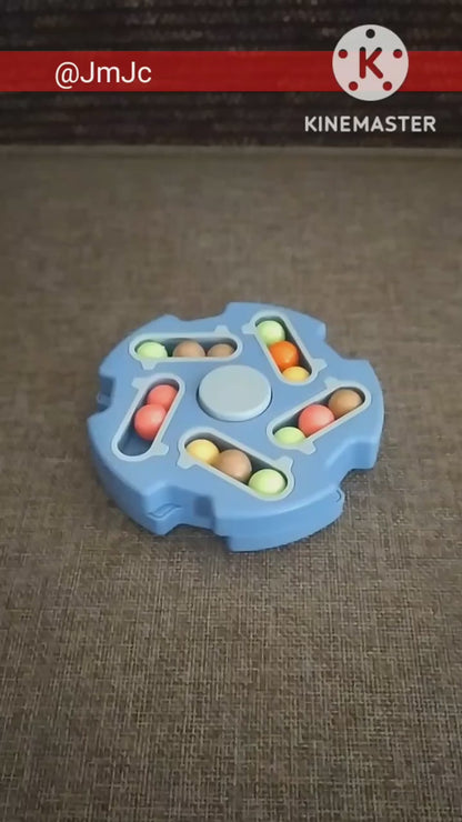 kids Fidget Toy Rotating Magic Bean Cube Spinner – Stress Relief Hand Spinner Toy