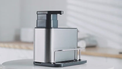 3 in 1 Kitchen Sink Caddy Stand – Stainless Steel Kitchen Organizer