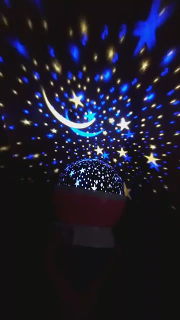 Star Projector Night Light – 360° Galaxy Starry Sky LED Lamp for Kids & Bedrooms