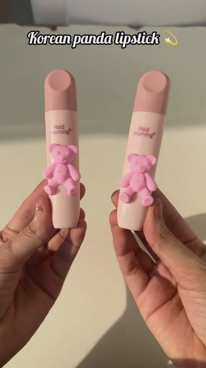 Cute Korean Panda Lipstick – Matte Velvet Lip Glaze with Soft Tint Finish