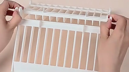 Folding Plastic Kitchen Dish Rack Stand – Smart Space-Saving Plate Organizer