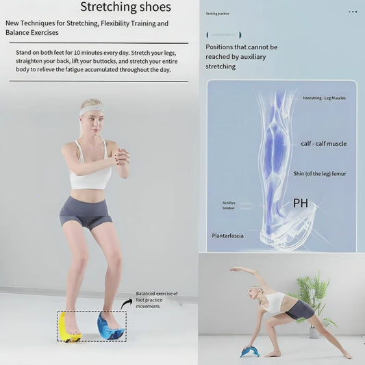 Foot & Ankle Calf Massage Stretcher Board – Rocker Style Flexibility & Recovery Trainer