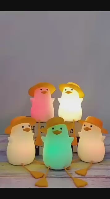 Duck Night Light – Soft Silicone Touch Lamp for Kids & Nursery