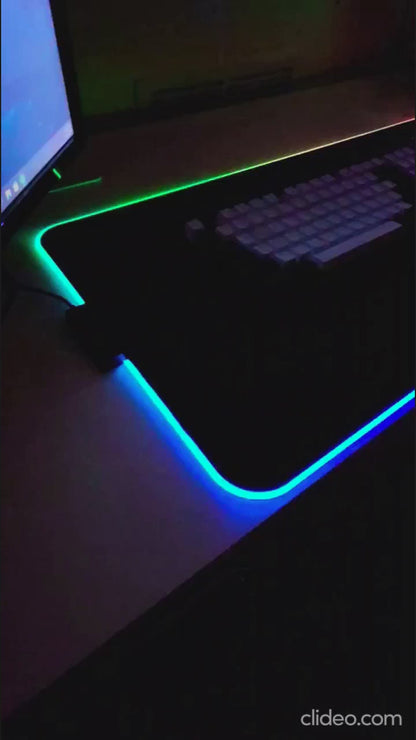 RGB Extended Gaming Mouse Pad – Non-Slip Rubber Base