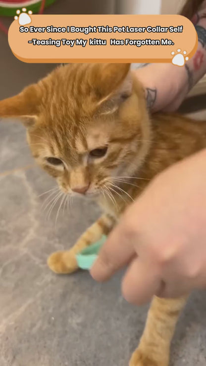 Pet Laser Collar Self Teasing Toy – Smart LED Fun for Cats!