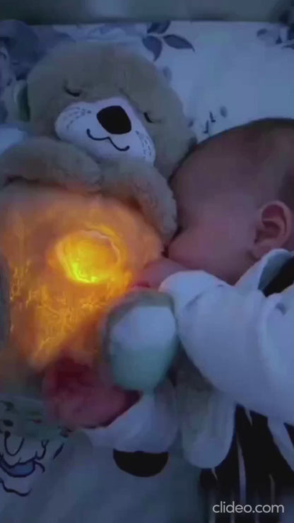 Breathing Teddy Bear with Soothing Music – Comfort Plush Toy for Kids & Relaxation